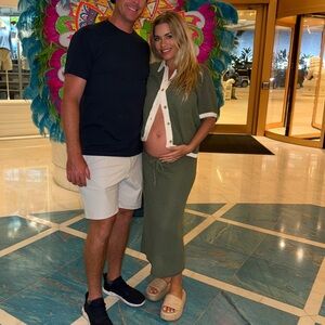 SET: Onia Seaspray & White Maxi Skirt